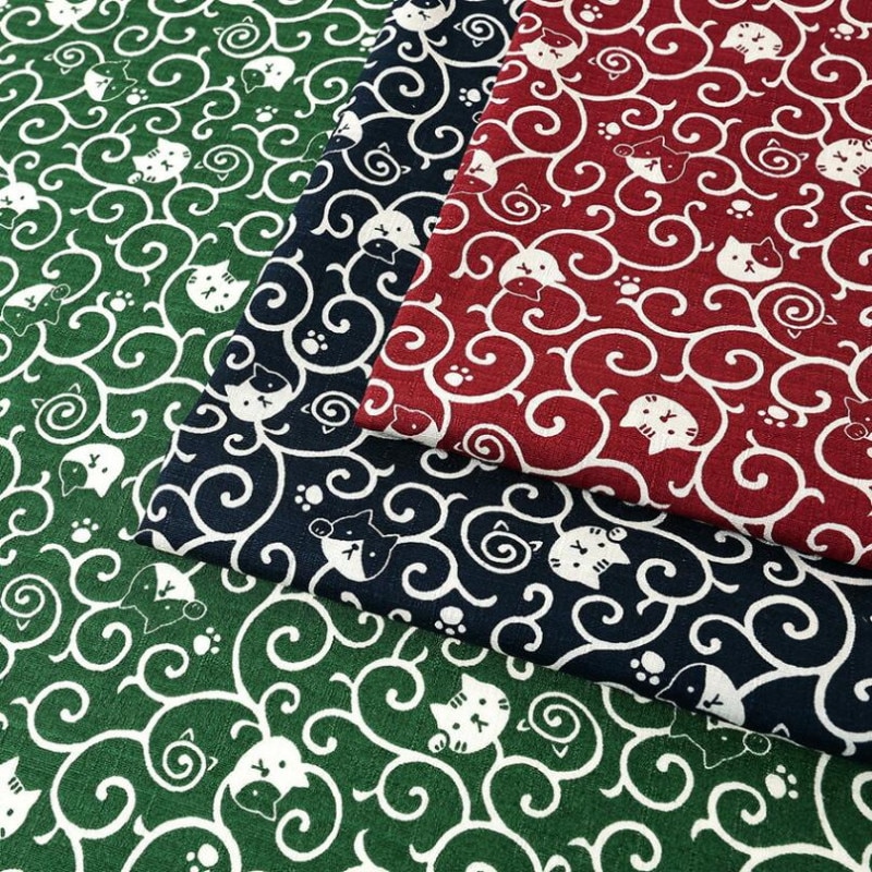 福福 唐草ねこ サザンクロス 50cm単位