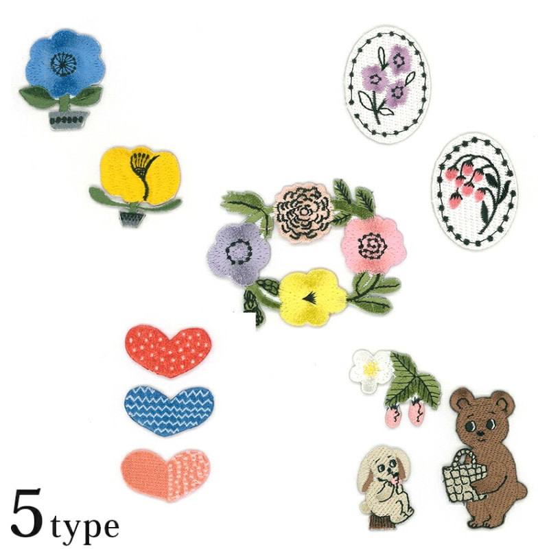 kippis ワッペン シール アイロン 両用タイプ  2way 