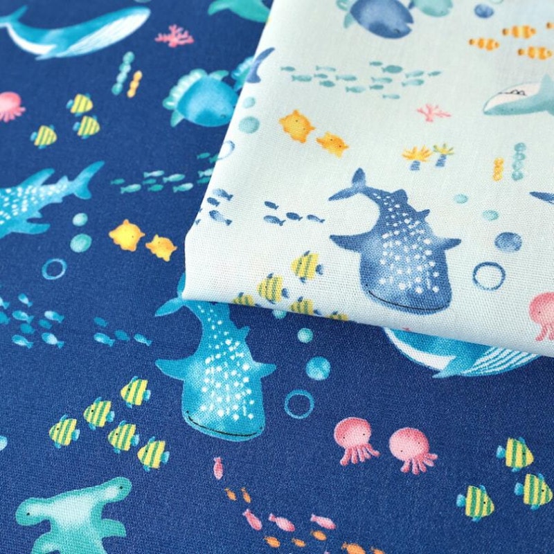 ＼＼再入荷／／Nuance Kids 海のなかま柄 CB 50cm単位