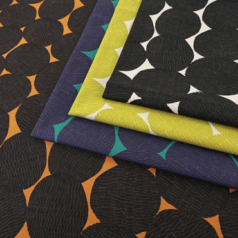 Shima Shima Dots 綿麻キャンバス 50cm単位