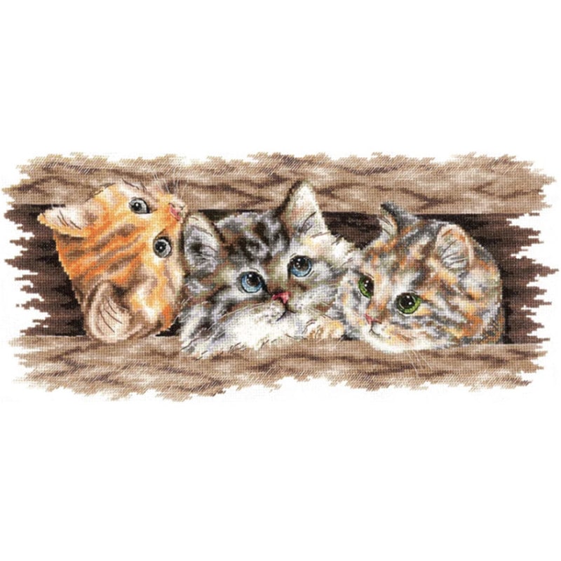 刺繍 輸入キット ANDORIANA Fluffy trio F-69