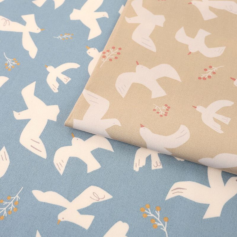 LE DEPART 鳥柄 オックス 50cm単位