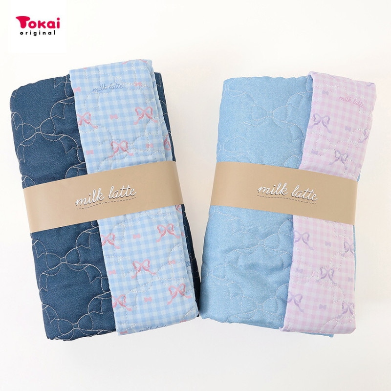 milk latte デザインキルト リボン 50cm カットクロス