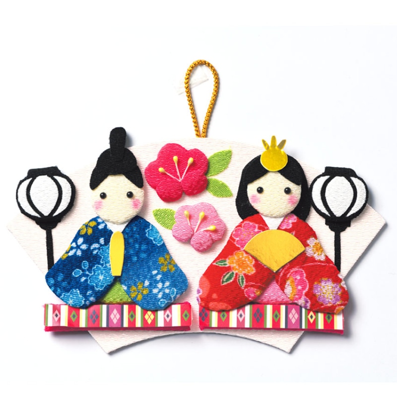 パナミ 押し絵 飾り扇ひな HM-32