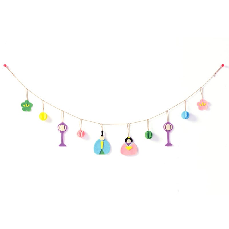 パナミ フェルトのガーランド ひな祭り HM-33