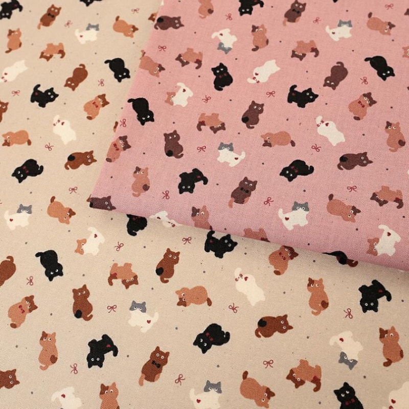 ちびプリ cute cat シーチング 50cm単位