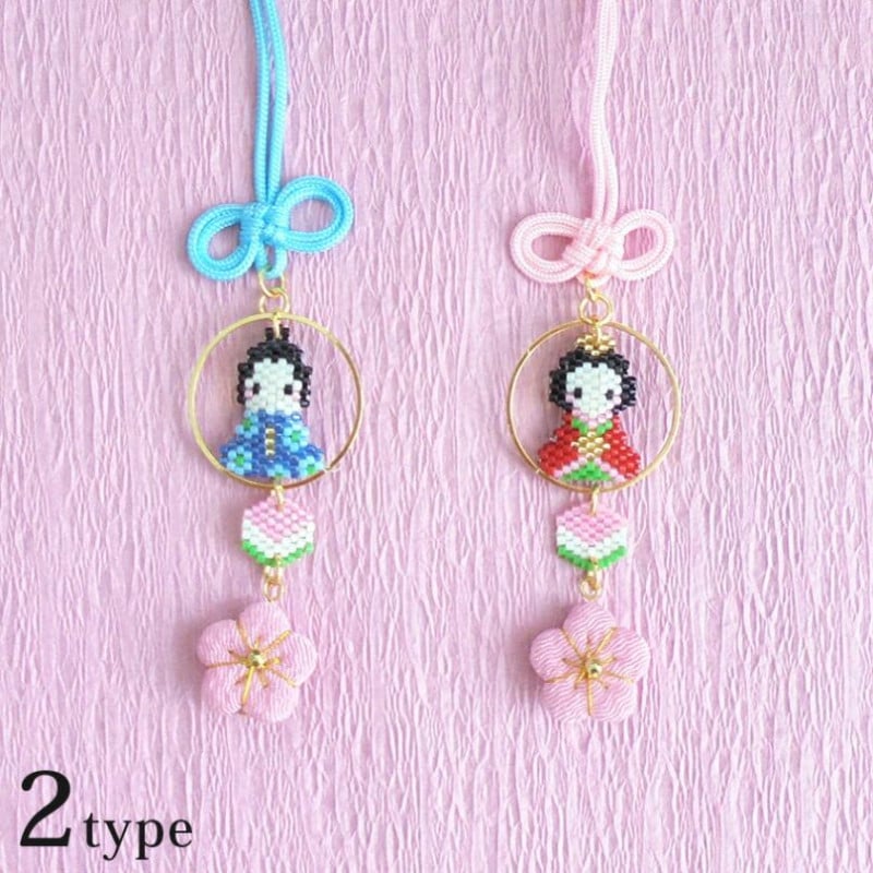 ビーズステッチキット 京・ひな祭り輪つるし飾り