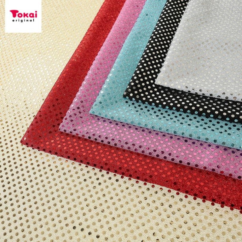 水玉スパンコール生地 4mm玉 50cm単位