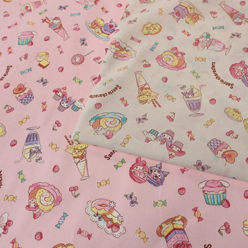 サンリオ キャラクターズ スイーツ柄 シーチング 50cm単位