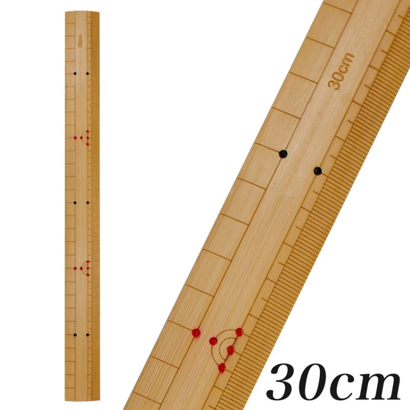竹尺 30cm 両側目盛入り