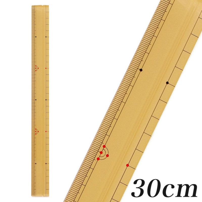 竹尺 30cm アクリル製