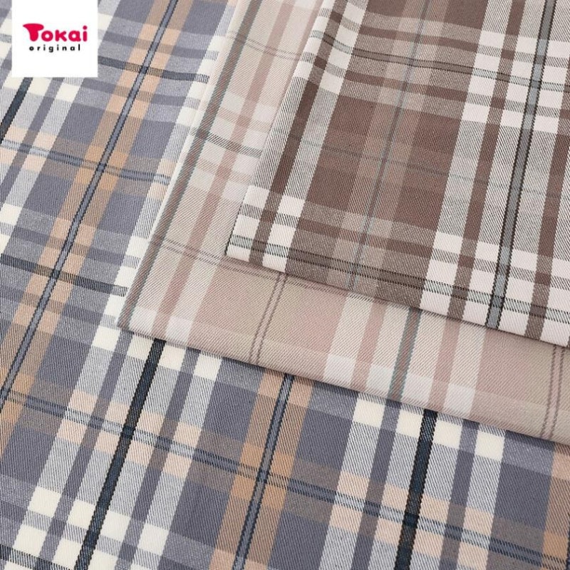 先染め コーヒータータンチェック 50cm単位