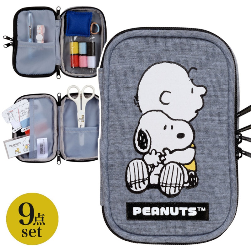 裁縫セット スヌーピーソーイングセット ポーチタイプ 18702