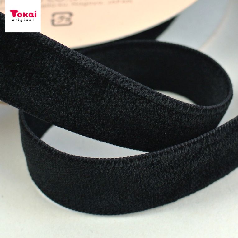 CraftCafe 両面別珍リボン 18mm FK-109 50黒 50cm単位