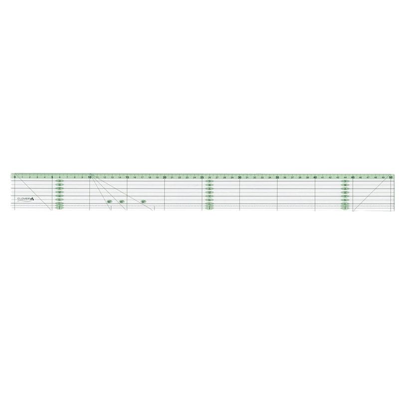 クロバー　パッチワーク定規　カラーライン　５０ｃｍ　５７－９２７