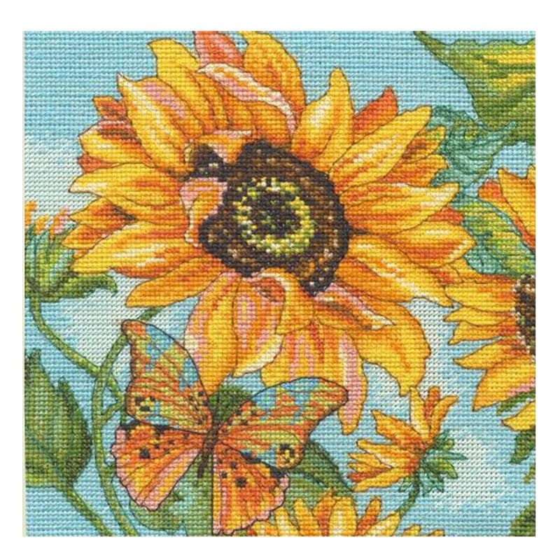 輸入刺繍キット Dimensions 70-65228 Sunflower Garden ひまわりの庭
