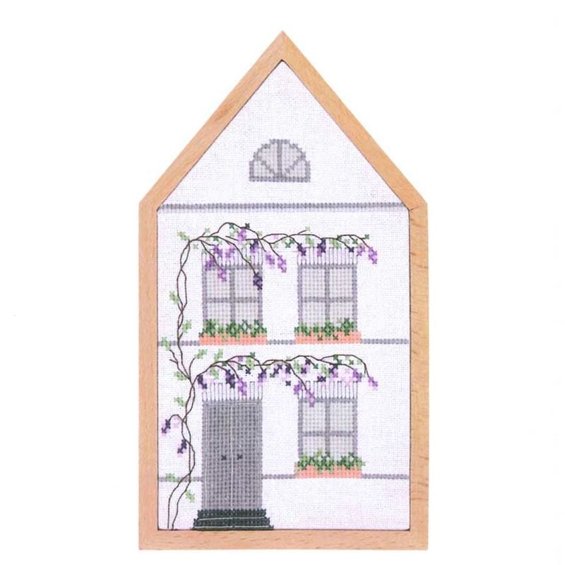 【在庫限り】輸入刺繍キット クロスステッチ RICO(リコ) SUMMER HOUSE 刺しゅう枠付き 100217