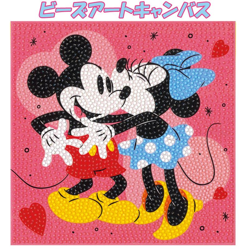 ディズニー ミッキー ミニー ビーズアートキャンバス