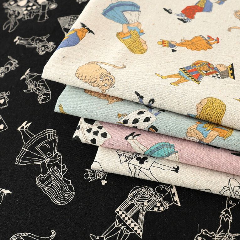 V&A Fabric Collection Alice and Friends 綿麻キャンバス 50cm単位