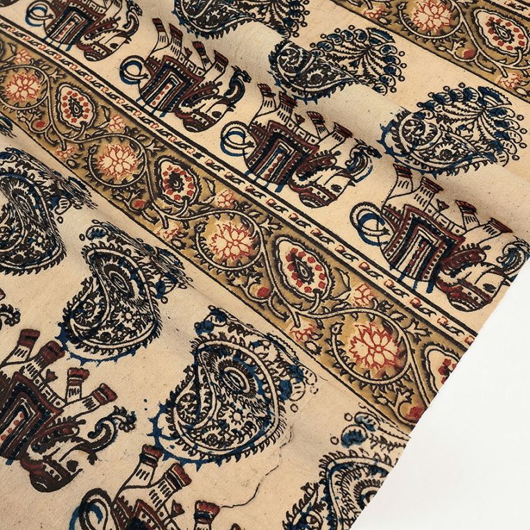 インドブロックプリント KK-1699 3841 50cm単位 | シーチング | 手芸