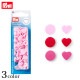 Prym プリム カラースナップ 12.4mm ハート 30組 