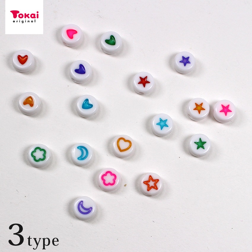 アクリルビーズ 絵柄 30個入