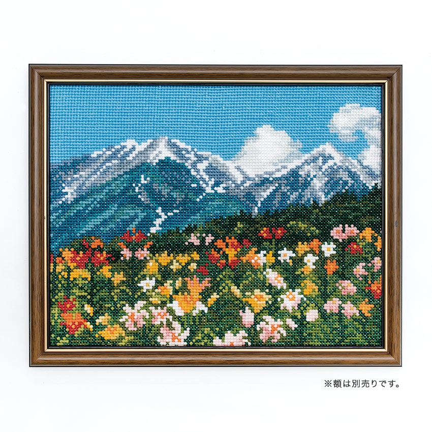 COSMO クロスステッチキット めぐる季節と日本の風景 百合の花と北