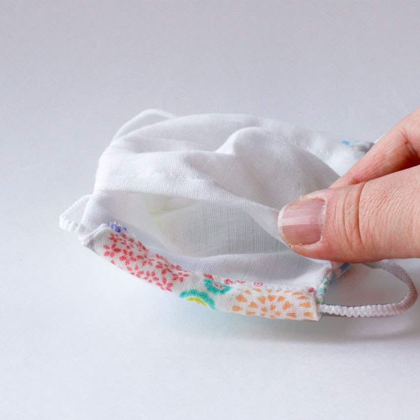 作り図 ポケットつき 立体マスク