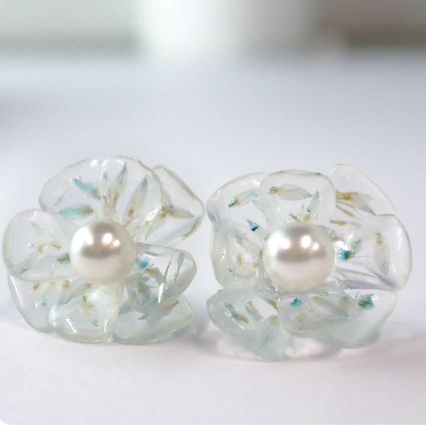 【レシピ】お花の立体ピアス