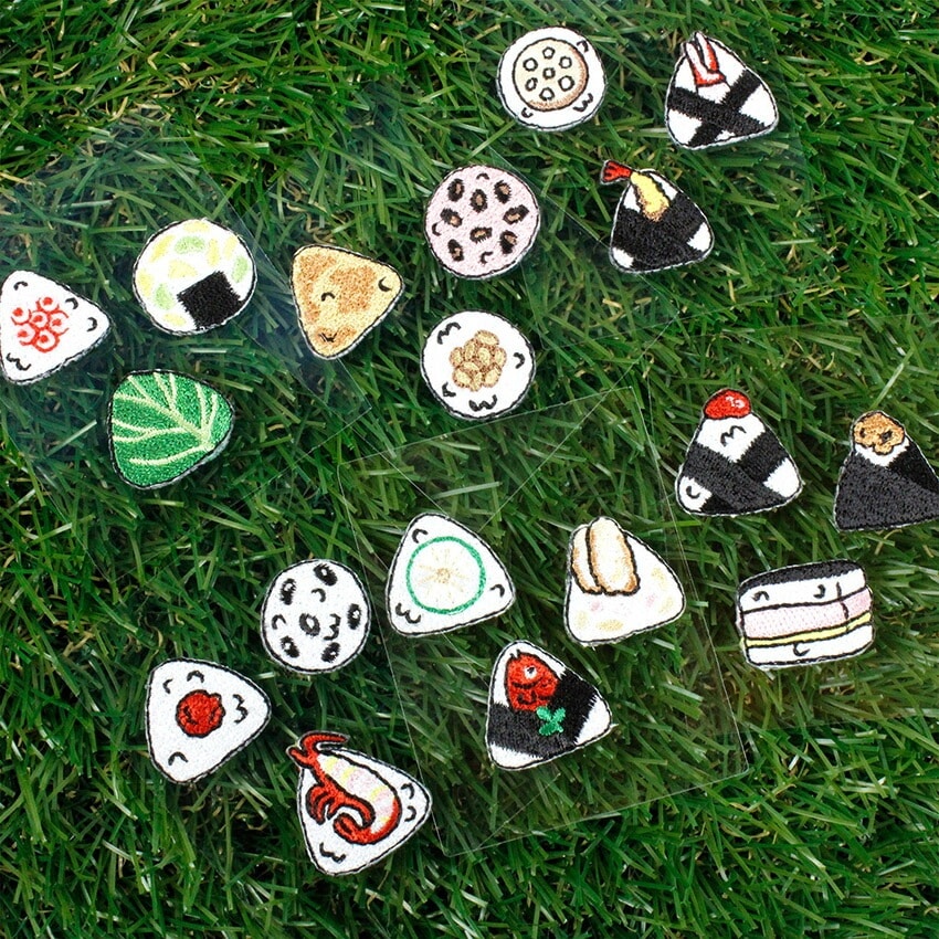 ご当地おにぎりワッペン シール・アイロン接着両用ワッペン 刺繍 | ち