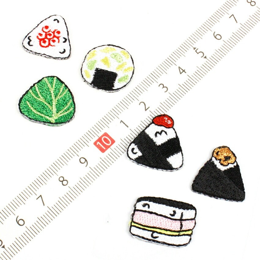 ご当地おにぎりワッペン シール・アイロン接着両用ワッペン 刺繍 | ち