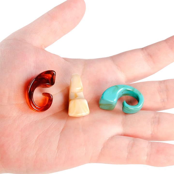 【お買い得品】アクリルフックパーツ 貼付 2ヶ