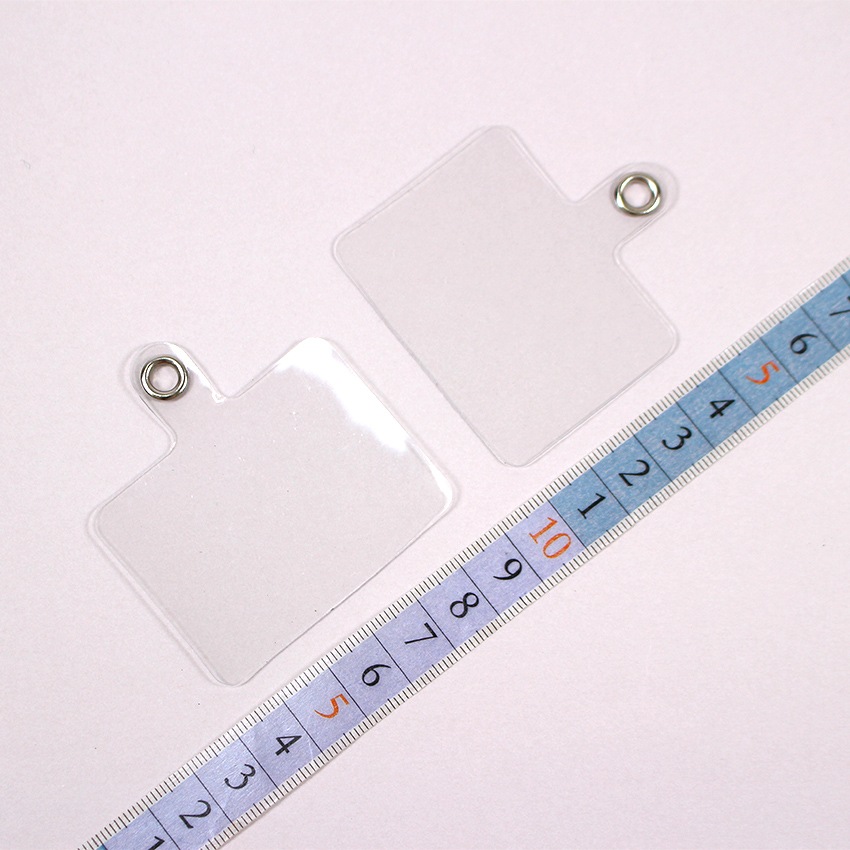 【在庫限り】ストラップホルダーA 55×59mm クリア 2個入り