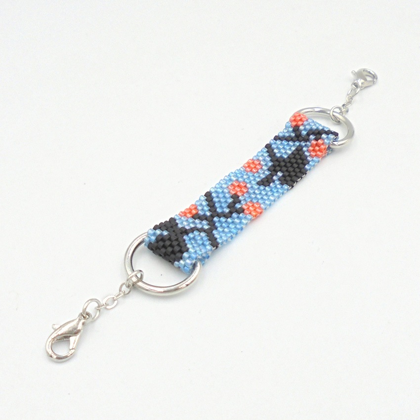 京・西陣柄マスク留め いちょう PB-211