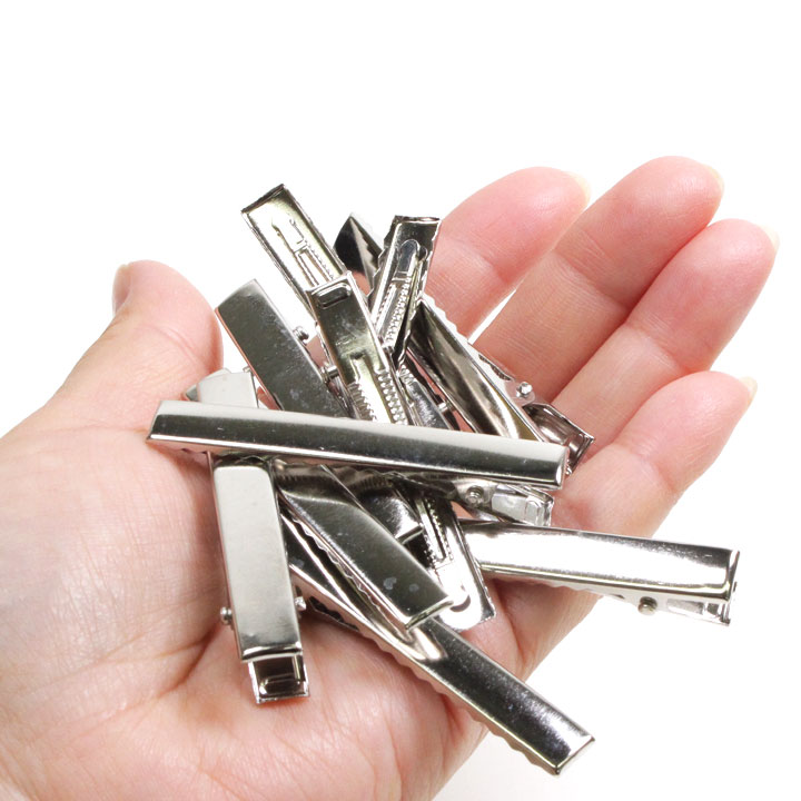 ヘアクリップ 大 65×8mm 10個入り S | ヘアアクセサリー金具 | 手芸 ヘアクリップ 大 65×8mm 10個入り S | ヘアアクセサリー金具 | 手芸