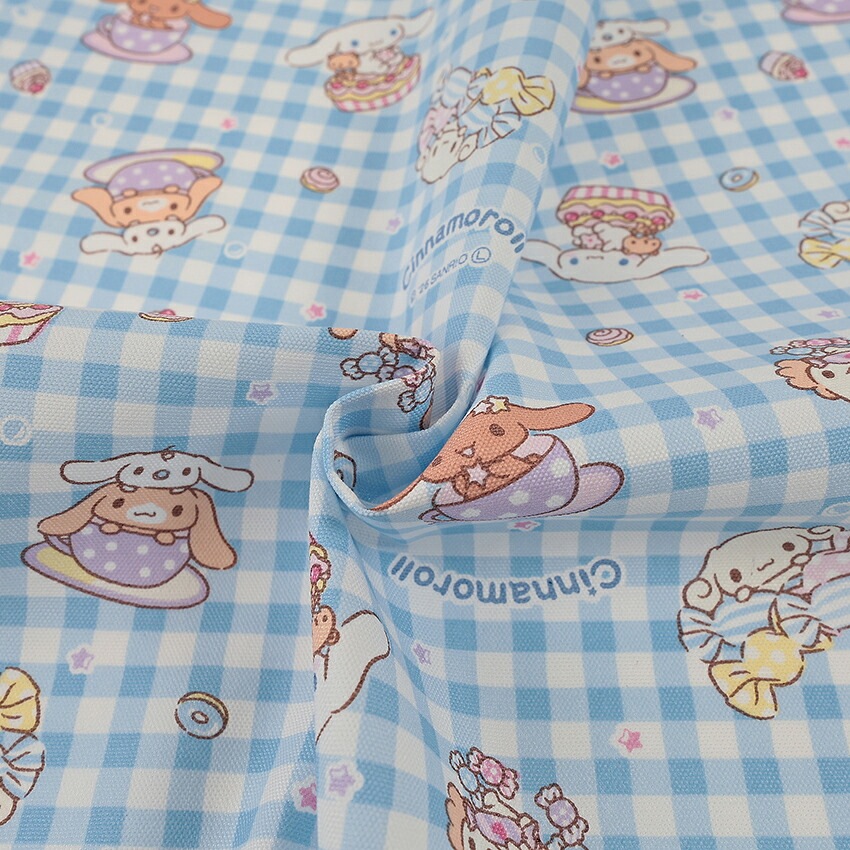 サンリオ シナモロール チェック オックス 50cm単位