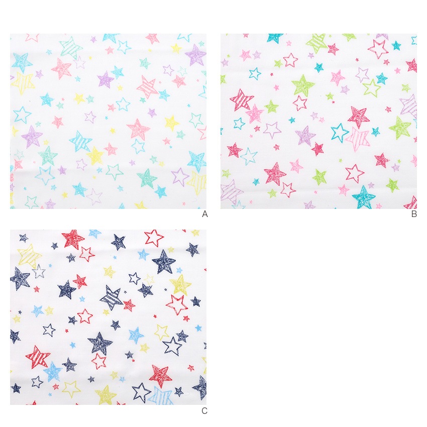 【お買い得品】カットクロス フルテクト星 ダブルガーゼ 50cm