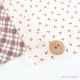 ちいさな世界のちいさな生地×milk latte チェリー ローン 34×50cm カットクロス