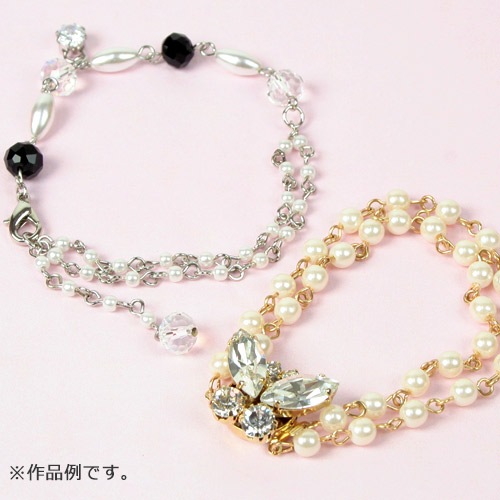 デザインチェーン パールチェーン(50cm) 3mm・5mm ゴールド