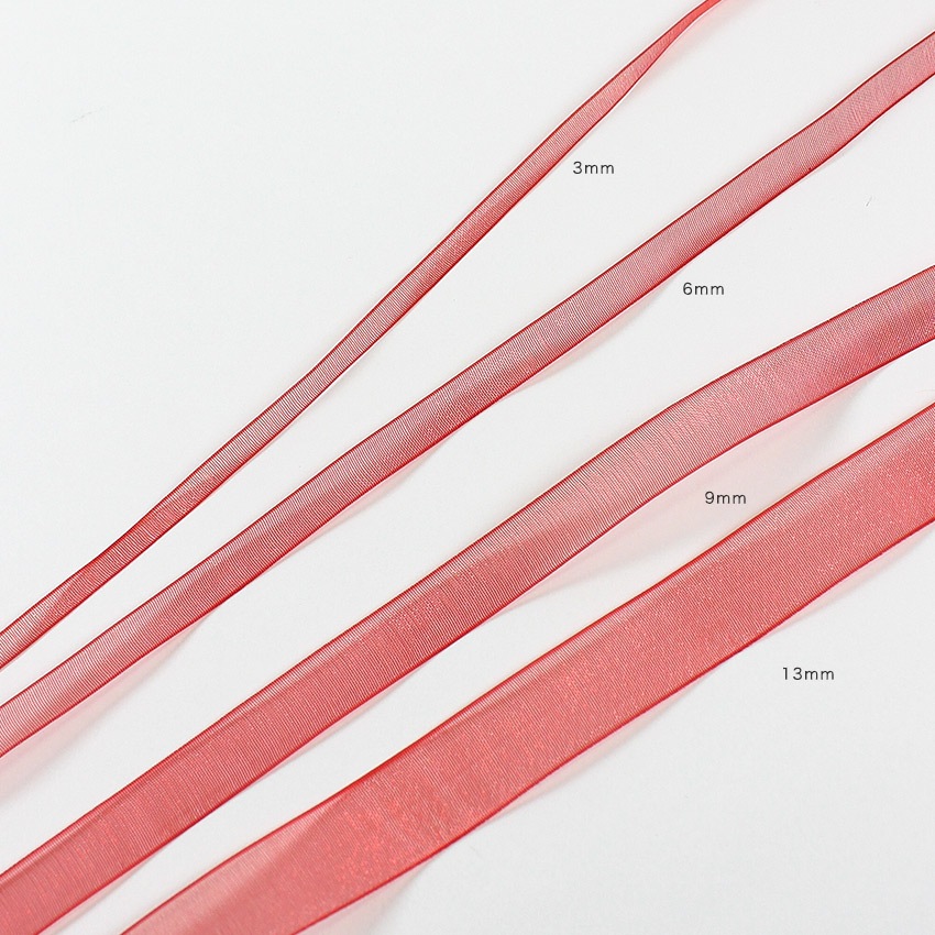 オーガンジーリボン13mm 5m巻