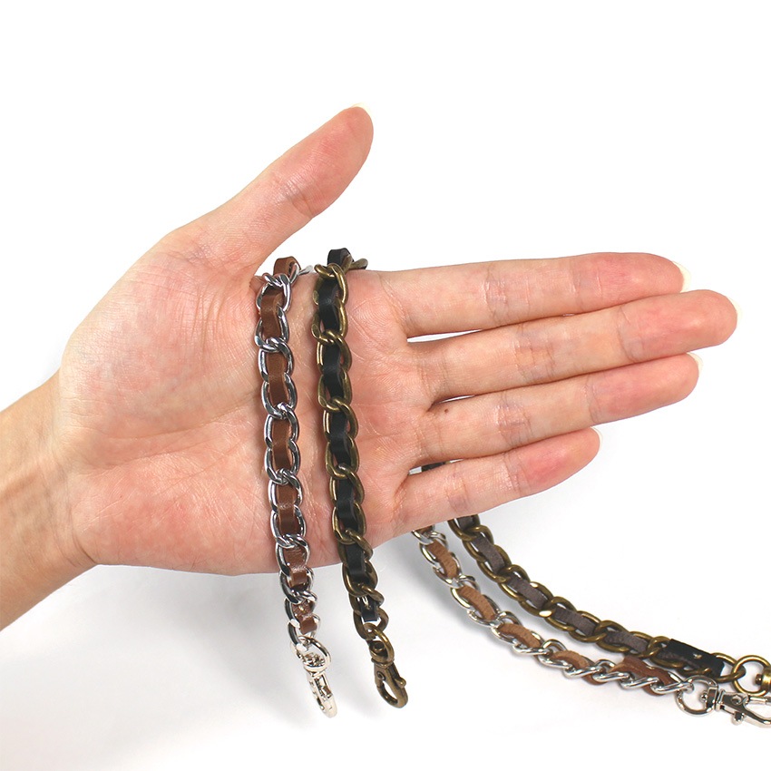 合皮チェーン持ち手 40cm 1本手