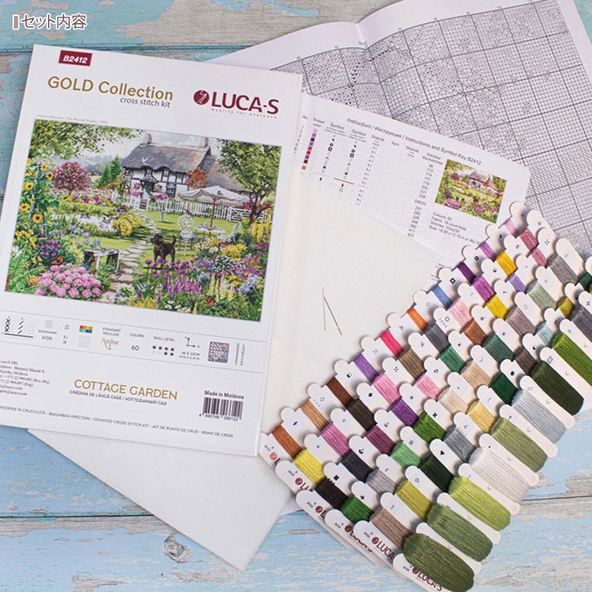 刺繍 輸入キット Luca-s Cottage Garden L2412 | 動物 | 手芸用品の