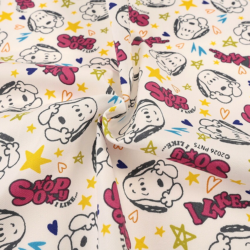 ピーナッツ スヌーピー アイライクフェイス オックス 50cm単位