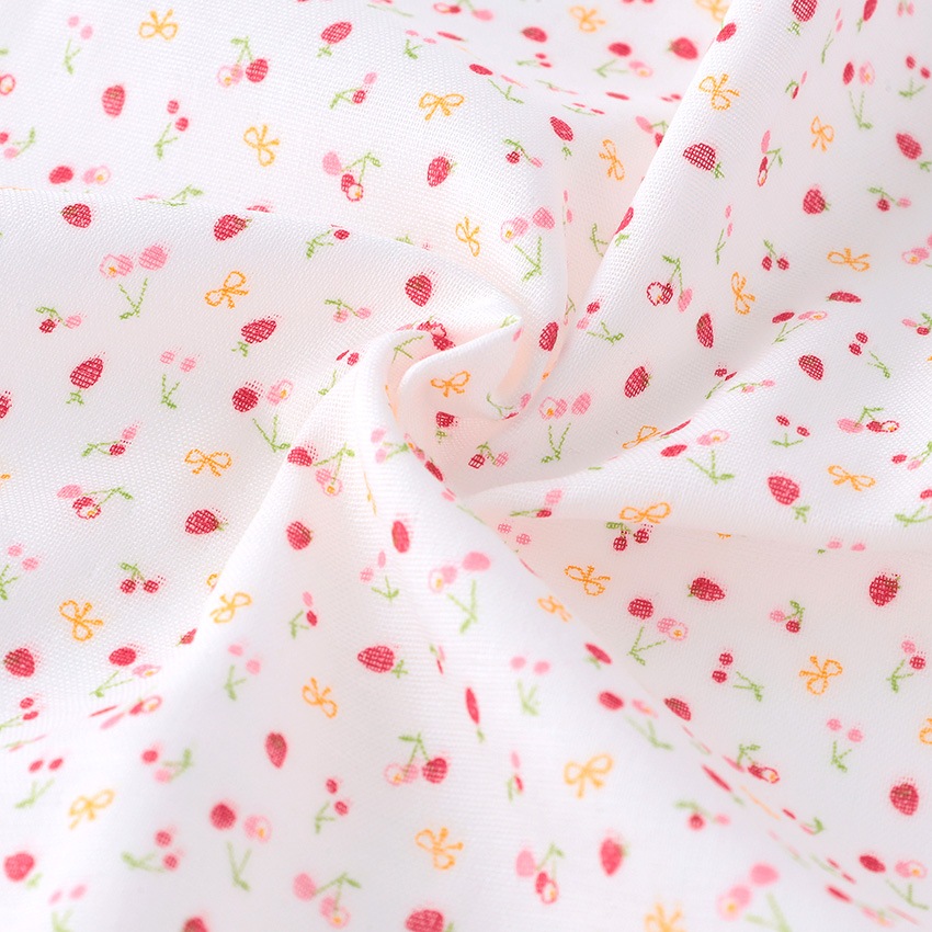 【お買い得品】カットクロス フルテクトイチゴ ダブルガーゼ 50cm