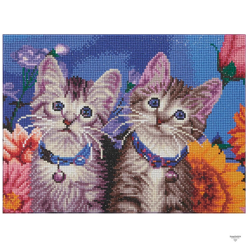 ダイヤモンドフィックス キット 子猫たち 10-3309 / 30×40cm ねこ ネコ