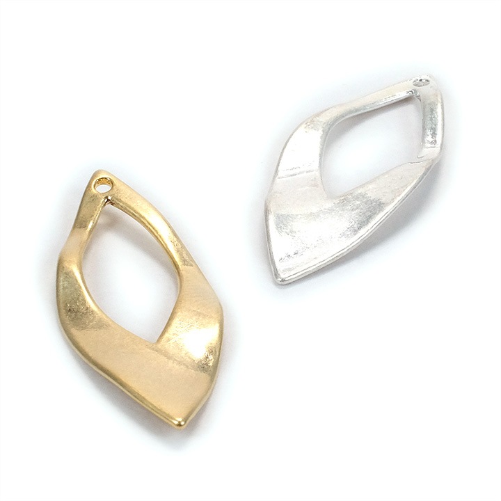 【お買い得品】メタルウォンメッキ マーキス くりぬき 波線1穴 1ヶ