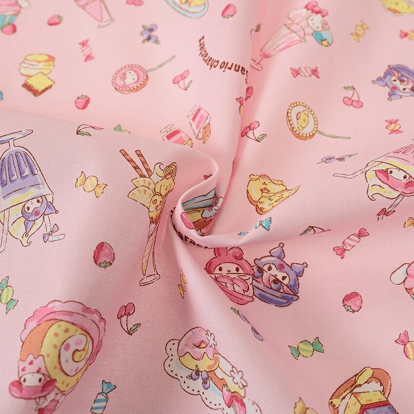 サンリオ キャラクターズ スイーツ柄 シーチング 50cm単位 | サンリオ