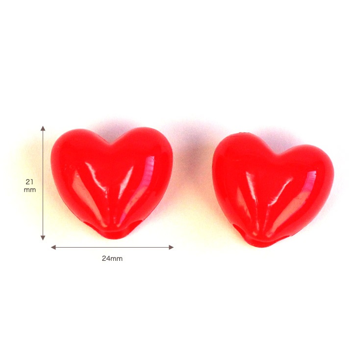 CraftCafe ゆめふわ ハート形 ループエンド 2個入り