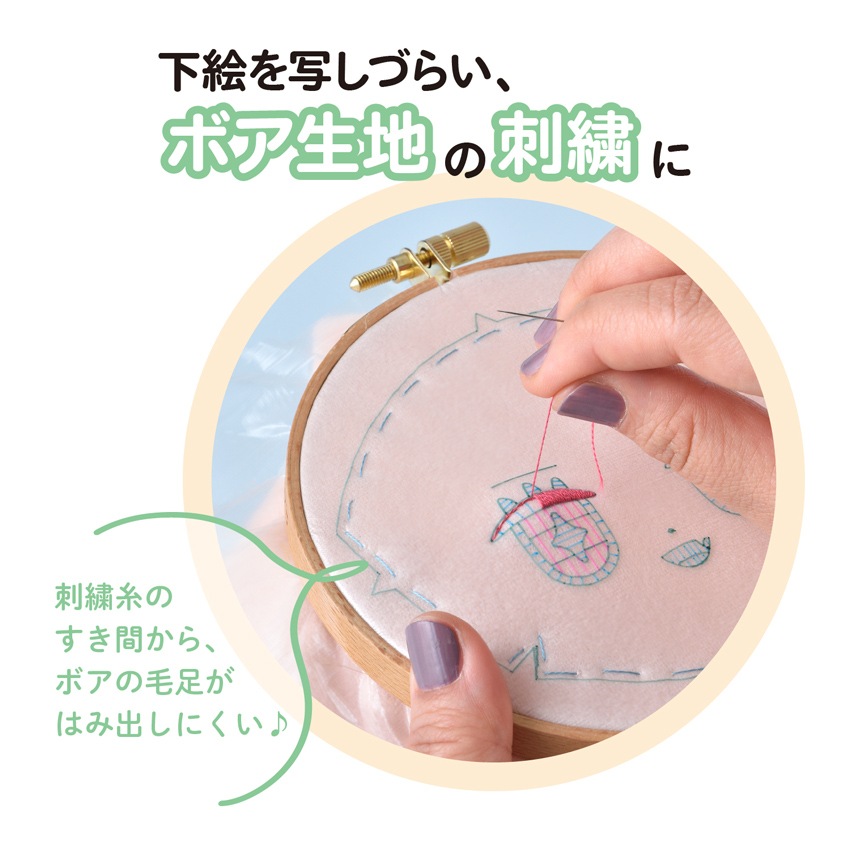 刺しゅう用クリアシート　のり無し水溶性 25×50cm NUIT-09