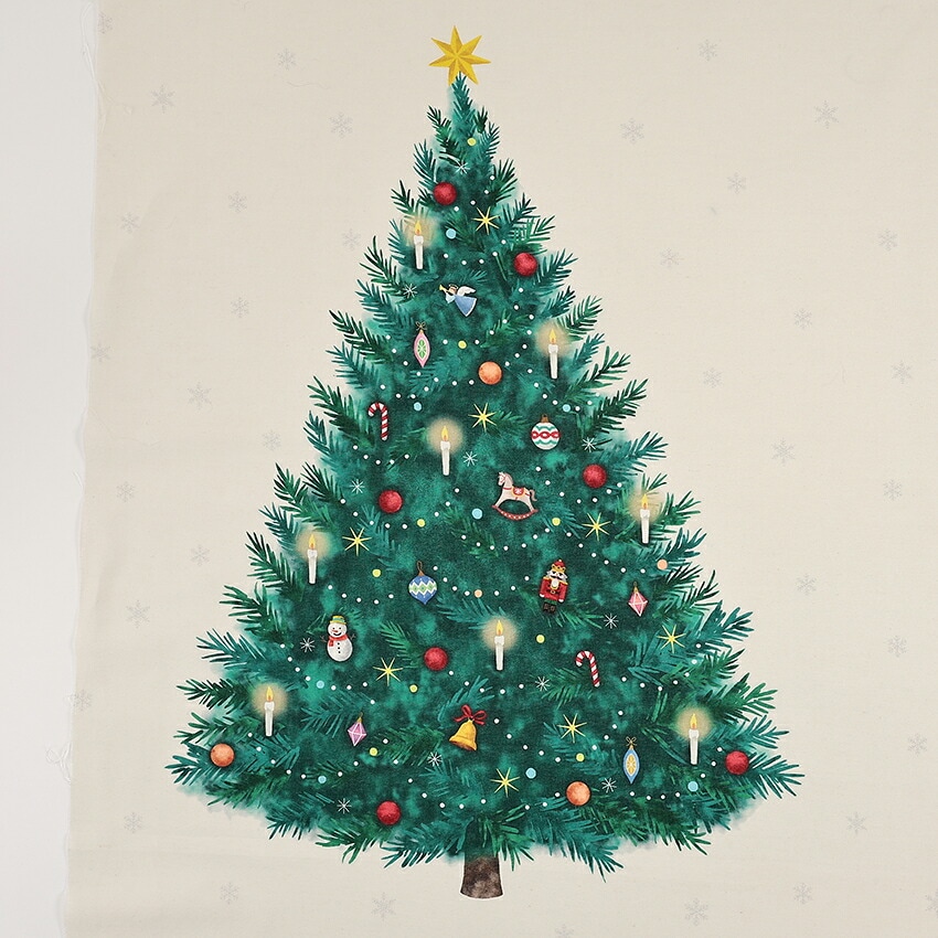 Xmas Collection クリスマスアソートパネル 108×76cm カットクロス